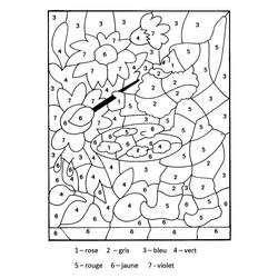Disegno Pittore con tavolozza e fiori da colorare