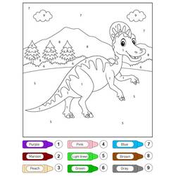 Dinosauro Magico - Disegni da colorare gratuiti