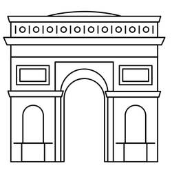 Arco di Trionfo - Disegni da colorare gratuiti Arco di Trionfo - Disegni da colorare gratuiti