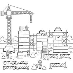 Cantiere - Disegni da colorare gratuiti Cantiere - Disegni da colorare gratuiti