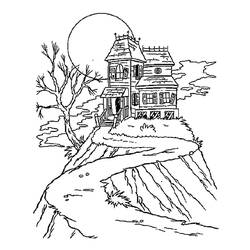 Casa Stregata - Disegni da colorare gratuiti Casa Stregata - Disegni da colorare gratuiti