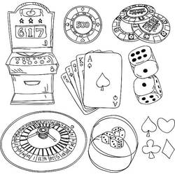 Casino - Disegni da colorare gratuiti Casino - Disegni da colorare gratuiti