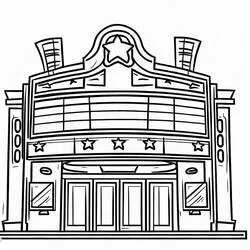 Cinema - Disegni da colorare gratuiti Cinema - Disegni da colorare gratuiti