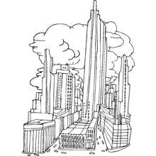 Disegno Grattacieli della città di New York da colorare Disegno Grattacieli della città di New York da colorare