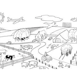 Fattoria - Disegni da colorare gratuiti Fattoria - Disegni da colorare gratuiti