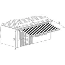 Disegno Negozio con tenda da sole estesa da colorare Disegno Negozio con tenda da sole estesa da colorare