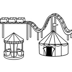 Parco Divertimenti - Disegni da colorare gratuiti Parco Divertimenti - Disegni da colorare gratuiti