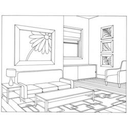 Soggiorno - Disegni da colorare gratuiti Soggiorno - Disegni da colorare gratuiti