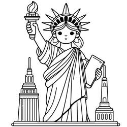 Statua della Libertà - Disegni da colorare gratuiti Statua della Libertà - Disegni da colorare gratuiti