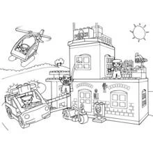 Stazione di Polizia - Disegni da colorare gratuiti Stazione di Polizia - Disegni da colorare gratuiti