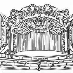 Teatro - Disegni da colorare gratuiti Teatro - Disegni da colorare gratuiti