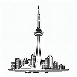 Torre CN - Disegni da colorare gratuiti Torre CN - Disegni da colorare gratuiti