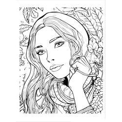 Ragazza Adolescente - Disegni da colorare gratuiti Ragazza Adolescente - Disegni da colorare gratuiti