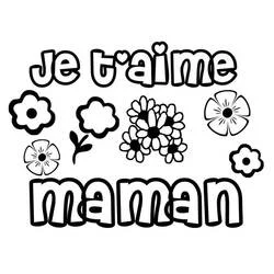 Ti Amo Mamma - Disegni da colorare gratuiti Ti Amo Mamma - Disegni da colorare gratuiti