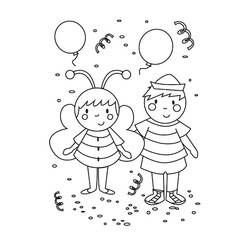 Carnevale - Disegni da colorare gratuiti