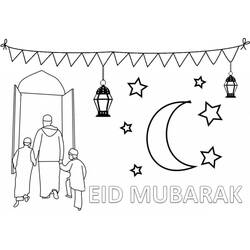 Eid Mubarak - Disegni da colorare gratuiti