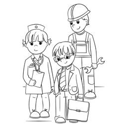 Festa del Lavoro - Disegni da colorare gratuiti