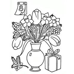 Festa della Donna - Disegni da colorare gratuiti
