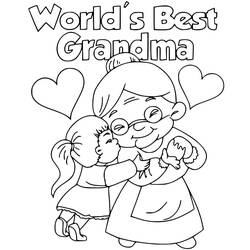 Festa della Nonna - Disegni da colorare gratuiti