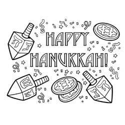 Hanukkah - Disegni da colorare gratuiti