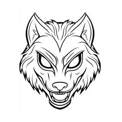 Maschera di Halloween - Disegni da colorare gratuiti