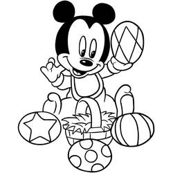 Pasqua Disney - Disegni da colorare gratuiti
