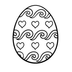 Uovo di Pasqua - Disegni da colorare gratuiti