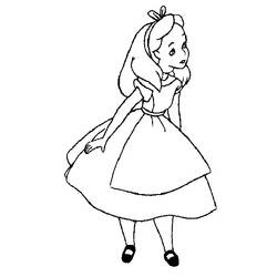Alice nel Paese delle Meraviglie - Disegni da colorare gratuiti