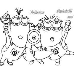 Disegno Minions che festeggiano insieme da colorare Disegno Minions che festeggiano insieme da colorare