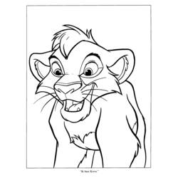 Il Re Leone - Disegni da colorare gratuiti