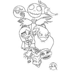 Disegno Jack Skellington #202322 da stampare e colorare