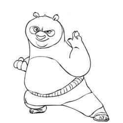 Kung Fu Panda - Disegni da colorare gratuiti