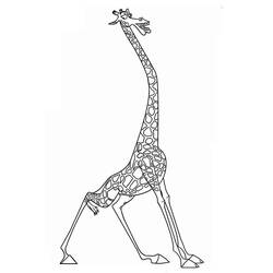Disegno Melman la giraffa che si allunga da colorare Disegno Melman la giraffa che si allunga da colorare