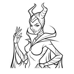 Maleficent (Disney) - Disegni da colorare gratuiti