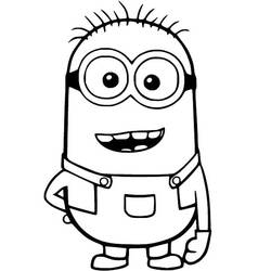 Disegno Minion Phil sorridente con mano sul fianco da colorare Disegno Minion Phil sorridente con mano sul fianco da colorare