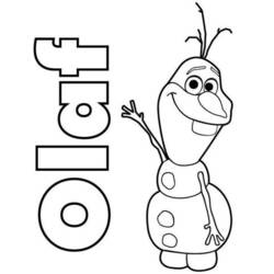 Olaf - Disegni da colorare gratuiti