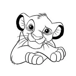 Simba - Disegni da colorare gratuiti