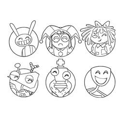 The Amazing Digital Circus - Disegni da colorare gratuiti