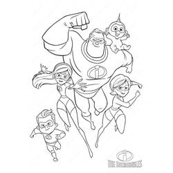 The Incredibles - Disegni da colorare gratuiti