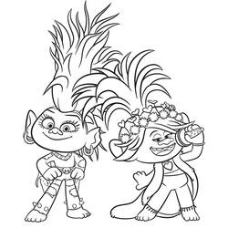 The Trolls - Disegni da colorare gratuiti