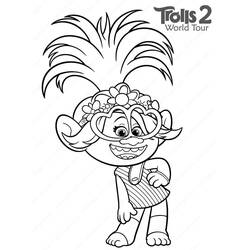 Disegno The Trolls #191473 da stampare e colorare Disegno The Trolls #191473 da stampare e colorare