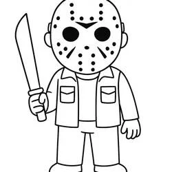 Jason Voorhees - Disegni da colorare gratuiti Jason Voorhees - Disegni da colorare gratuiti