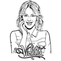 Violetta - Disegni da colorare gratuiti