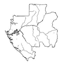 Gabon - Disegni da colorare gratuiti