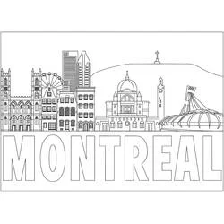 Montreal - Disegni da colorare gratuiti