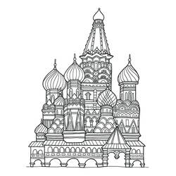Russia - Disegni da colorare gratuiti