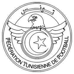 Disegno Emblema della Federazione Tunisina di Calcio da colorare