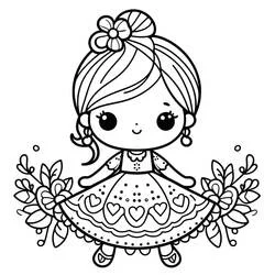 Bambola - Disegni da colorare gratuiti