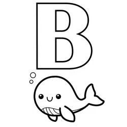 Lettera B - Disegni da colorare gratuiti Lettera B - Disegni da colorare gratuiti