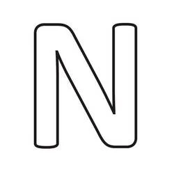 Lettera N - Disegni da colorare gratuiti Lettera N - Disegni da colorare gratuiti